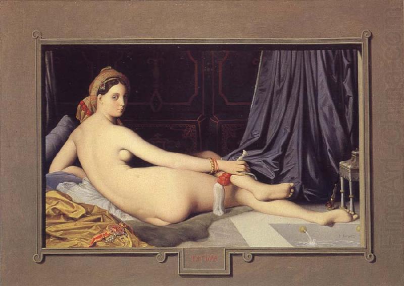 Jean Auguste Dominique Ingres Odalisque china oil painting image